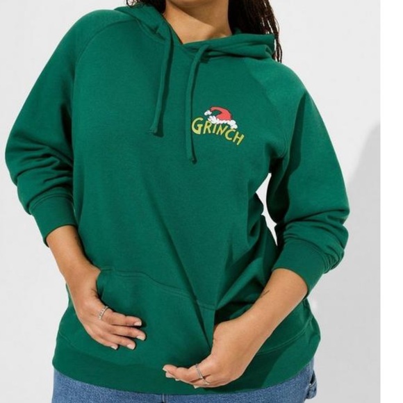 Torrid The Grinch Christmas Cozy Fleece Hoodie - Picture 4 of 6
